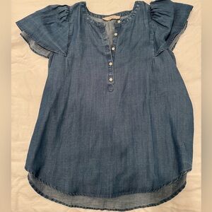 Loft flutter sleeve top